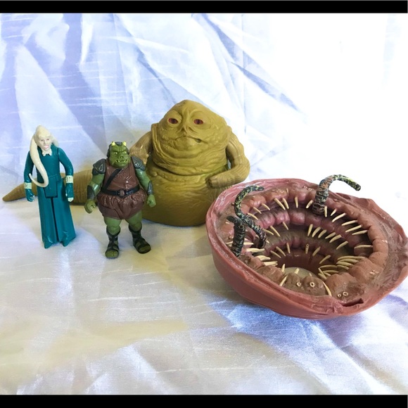 1983 Jabba the hutt bib fortuna gamorrean guard sarlacc kenner star wars figures